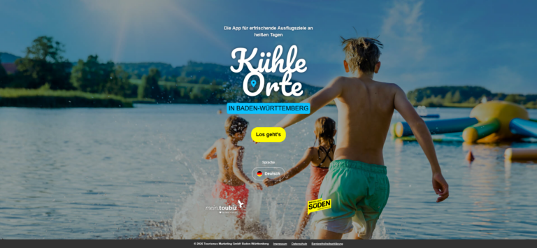Erfrischung gefällig? Finden Sie kühle Orte in Ihrer Nähe auf orte-bw.cool